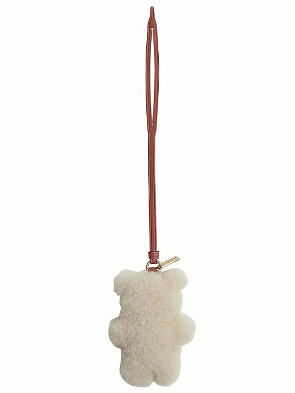 Coach Shearling Bear Puffy Bag Charm NWT
